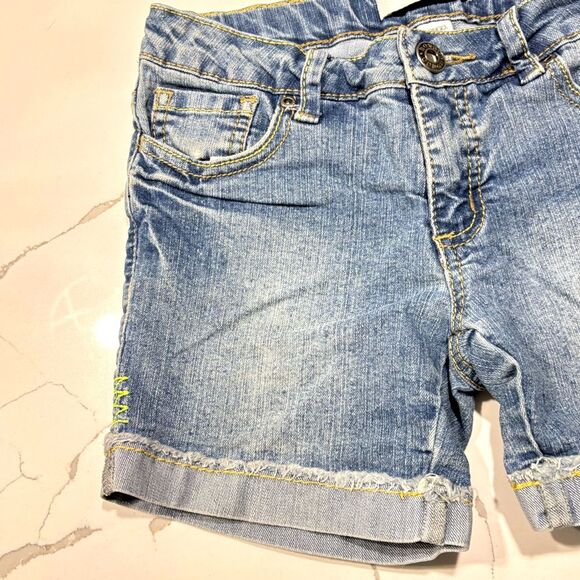 Bongo | Girls Button Fly Denim Blue Jean Shorts Size 10 - Picture 5 of 10